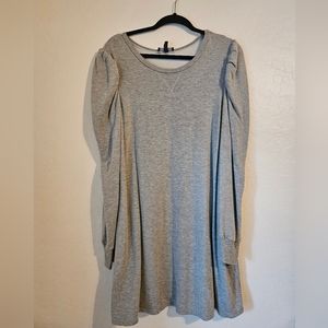 Luxology Gray Sweatshirt Dress Size Medium